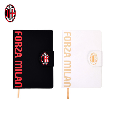 AC米兰队徽款笔记本商务礼品书写本PU皮会议记录本学生办公通用本