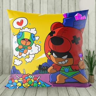 荒野乱斗抱枕游戏周边杰西麦克帕姆普利莫波克柯尔特可爱沙发靠枕