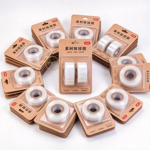 嫁接薄膜专用无需打结自粘式园林果树胶带pe嫁接膜小卷膜树桩拉伸