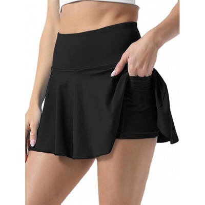 女士百褶高腰短裙 Ladies' pleated high waisted short skirt