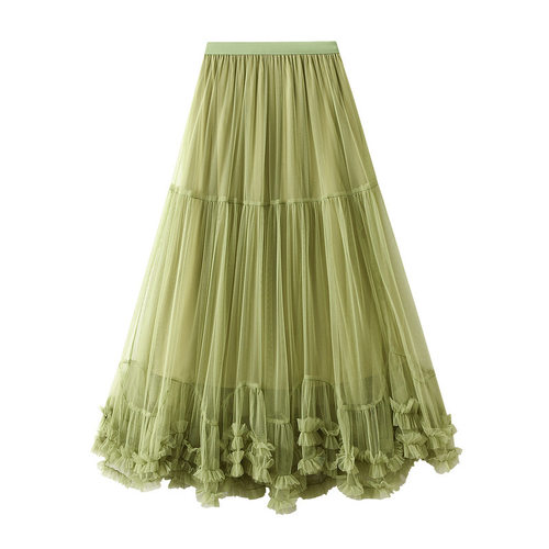 收腰百褶连衣长裙女Waist cinched pleated long dress for women
