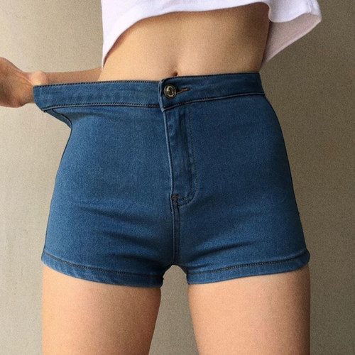 women elastic bag hip hot girl cow shorts弹力包臀辣妹牛短裤