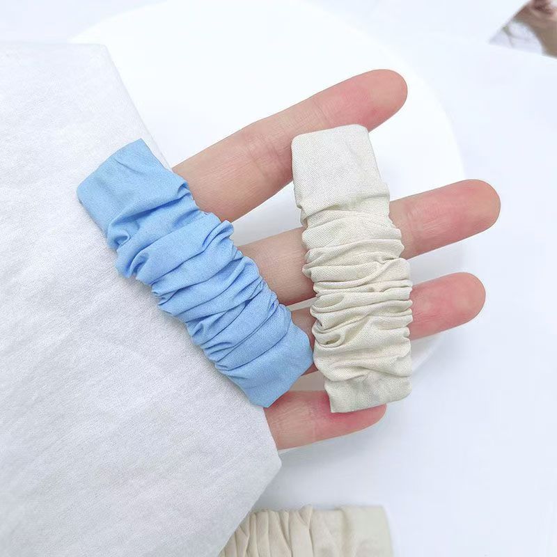 褶皱后脑勺糖果发饰布艺甜美少女