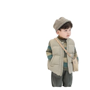 男童羽绒棉马甲2024新款秋冬童装儿童外穿棉服冬装宝宝洋气马夹潮