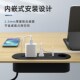 椭圆形桌面嵌入式 插座办公会议桌老板桌多功能线孔盖插排排插线盒