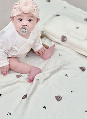 tat母婴A类婴儿透气吸汗柔软纱布定型枕头四季可用宝宝6-12M-24M