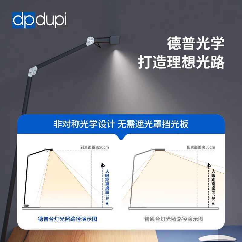 德普台灯工作办公专用全光谱桌面智能屏幕电脑显示器补光护眼台灯
