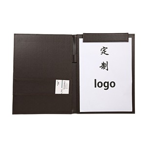 A4活页夹三孔皮革文件夹商务酒店服务指南夹定制资料夹会议夹收纳