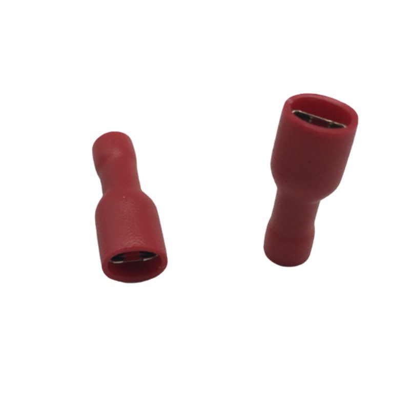 FDFD1.25-187母全绝缘端头接线端子  线耳 4.8插簧 铜鼻子1000只