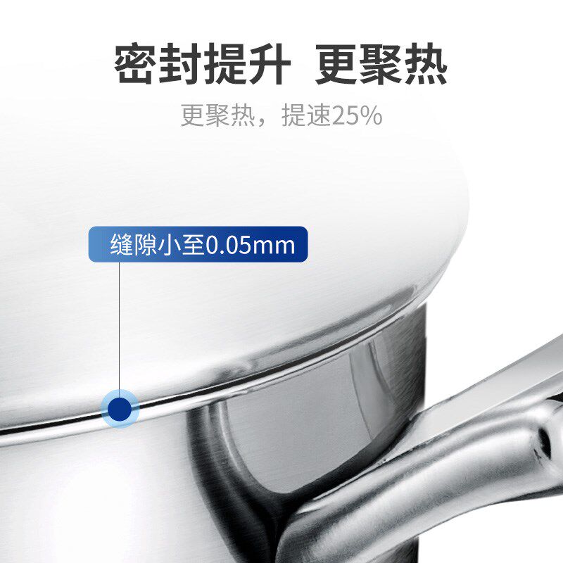 美珑美利TOOL+系列中式厨房汤锅三层不锈钢蒸锅蒸笼28cm30cm