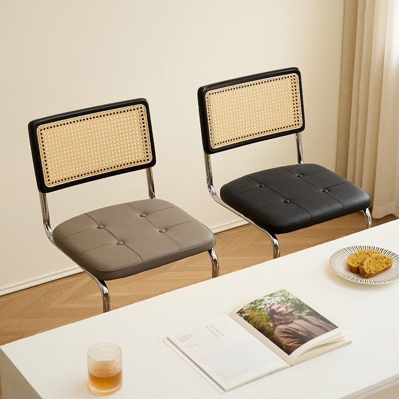 北欧家用餐椅民宿复古风设计师藤编椅子侘寂风靠背椅咖啡厅中古椅,住宅家具,高脚凳,淘宝优惠券,粉丝福利购,淘宝优惠卷