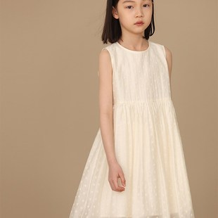 女童2023夏季 新品 甜美立体小雏菊仙女裙亲子款 全棉背心超仙洋装