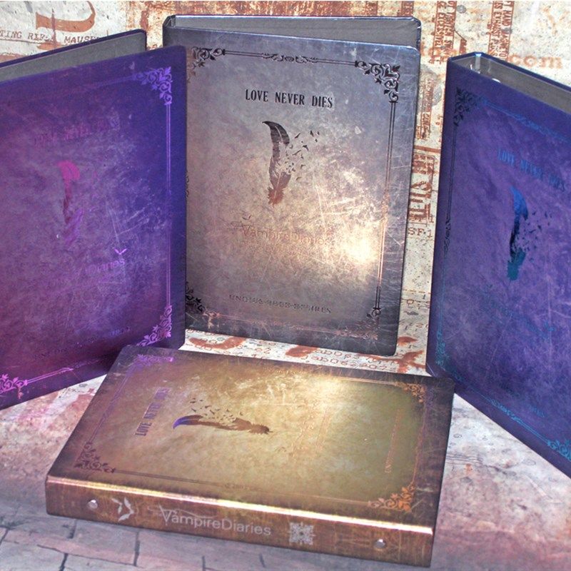 包邮日记本 星空素描本金属活页本A5/B5 100页硬面笔记本子 26孔