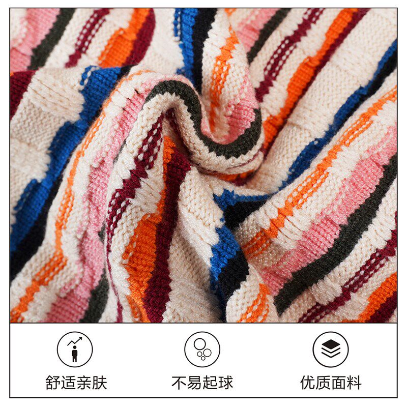 英式洋气精纺彩色扭花粗针毛线衣时尚定制重磅加厚保暖毛衣男冬季