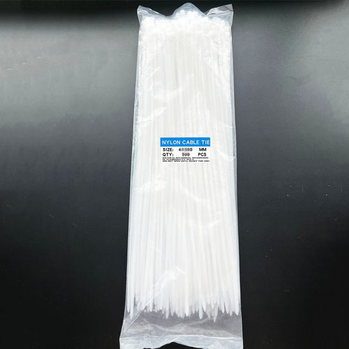 5*450尼龙塑料扎带黑白色自锁卡扣扎线带捆绑绳45厘米长固定绑带