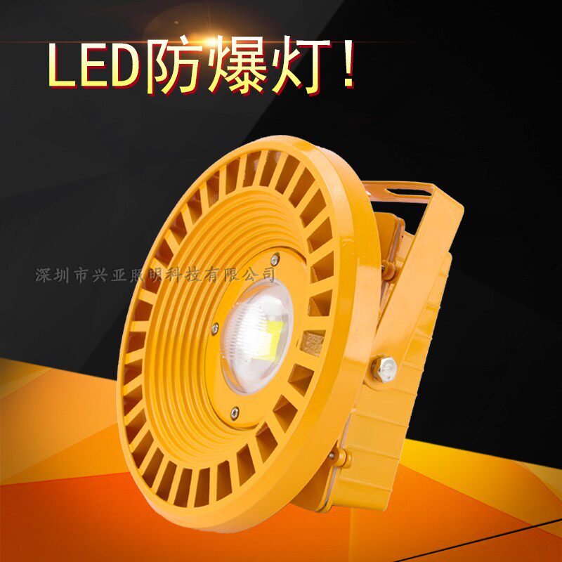 led防爆灯工矿灯户外防水泛光灯50W80W100W200W加油站煤矿专用