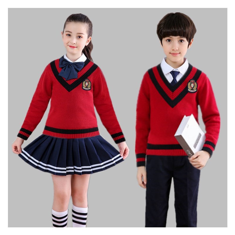 儿童大合唱演出服中小学生诗歌朗诵表演服装学院风英伦校服男女童