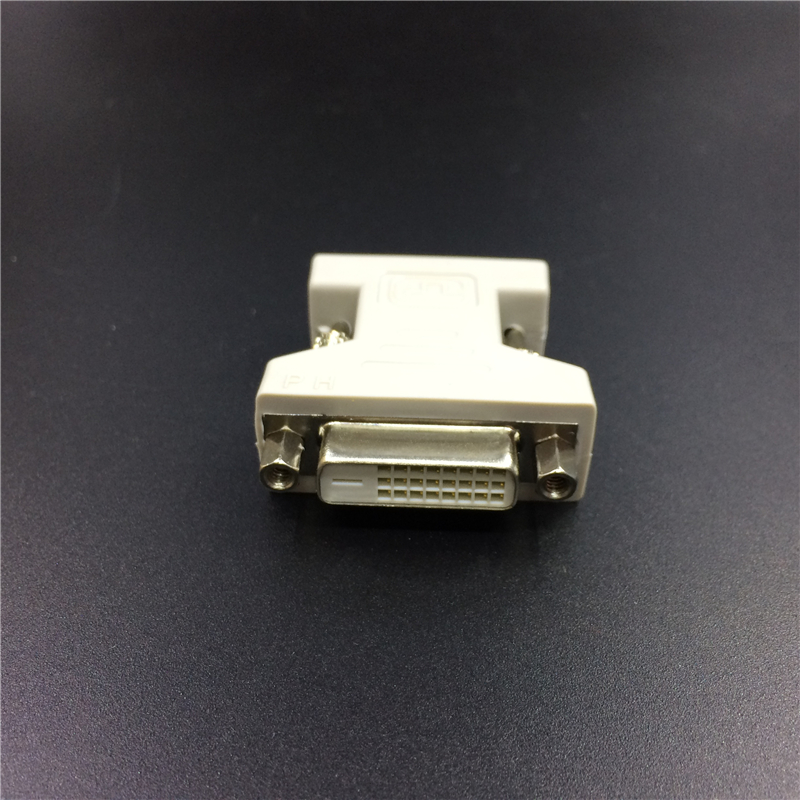 VGA公转DVI24+1母转接头VGA to DVI-D电脑显卡显示器连接线台式