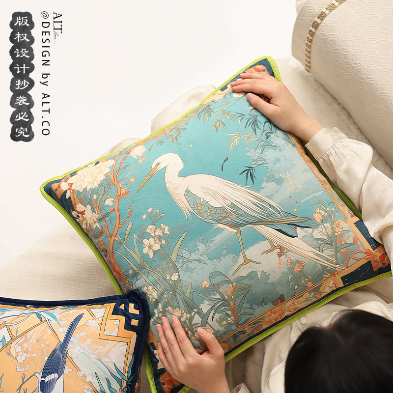 高端新中式沙发抱枕套不含芯客厅轻奢高级感靠垫中国风靠枕可拆洗