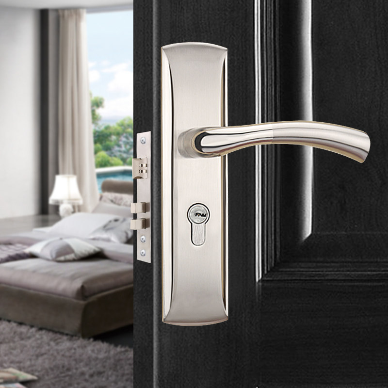 北极星60-59室内门锁 165mm孔距老式木门锁 简约款卧室门锁