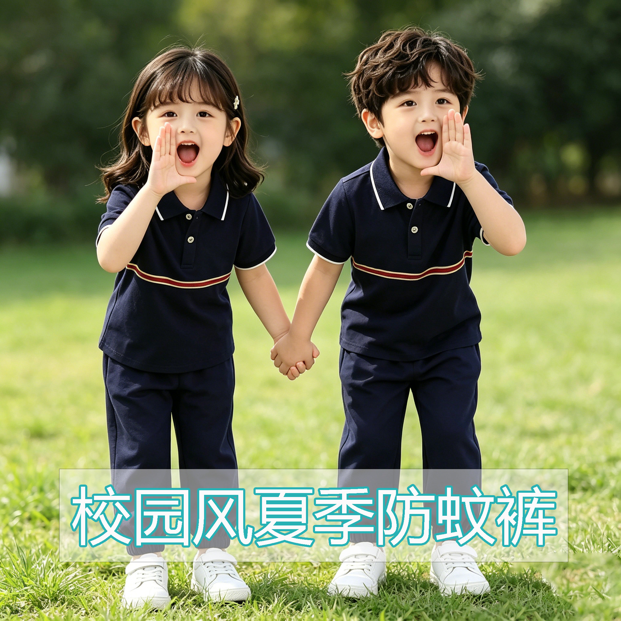 幼儿园夏季班服韩版连衣裙套装儿校服/园服