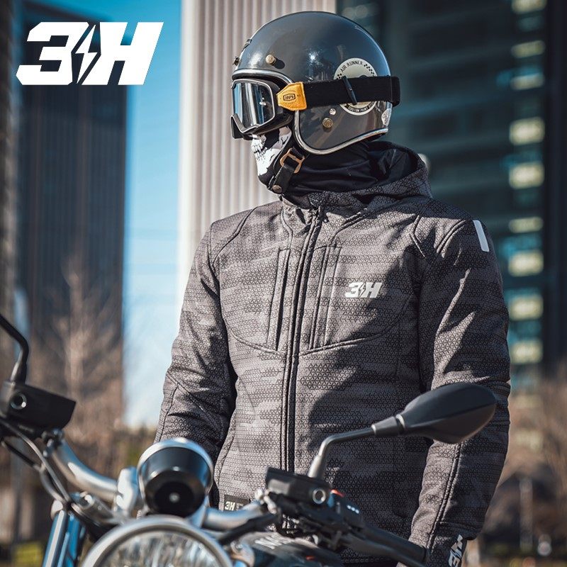 3h啸风摩托车骑行服男冬季保暖防摔赛车服机车装备四季防风防水