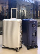 外交官全铝镁合金拉杆箱万向轮行李箱男女24登机箱20寸商务旅行箱