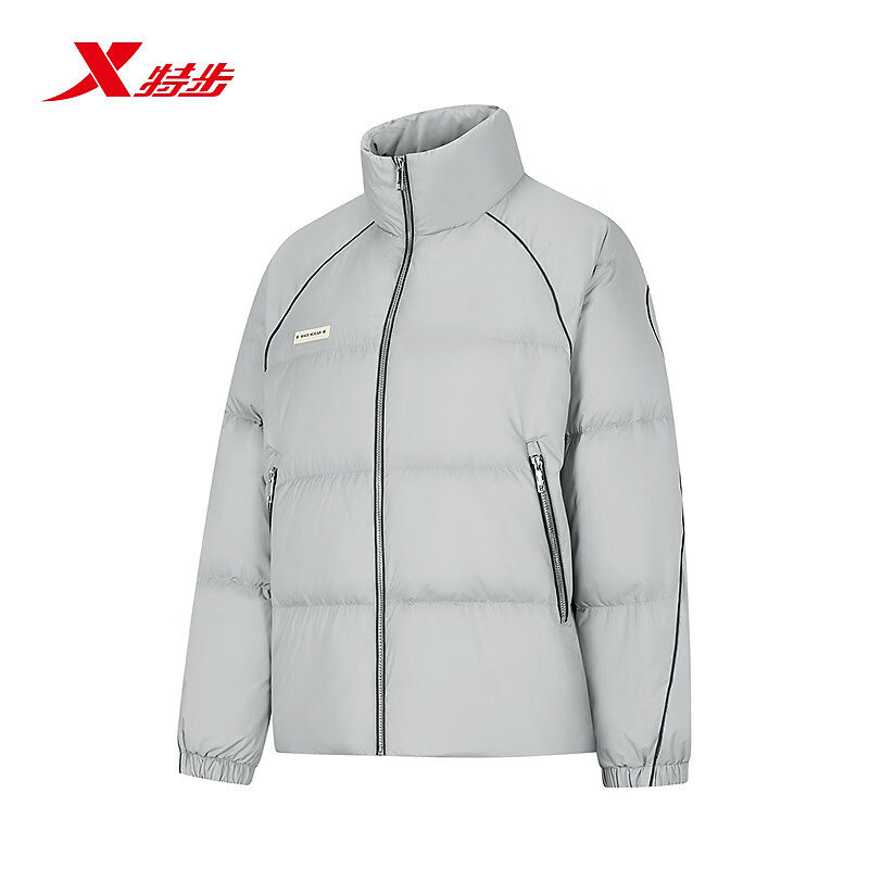 特步宽松羽绒服女2026冬季新款休闲百搭立领保暖外套974428190480