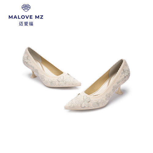 MALOVEMZ迈爱福女鞋中式高跟鞋