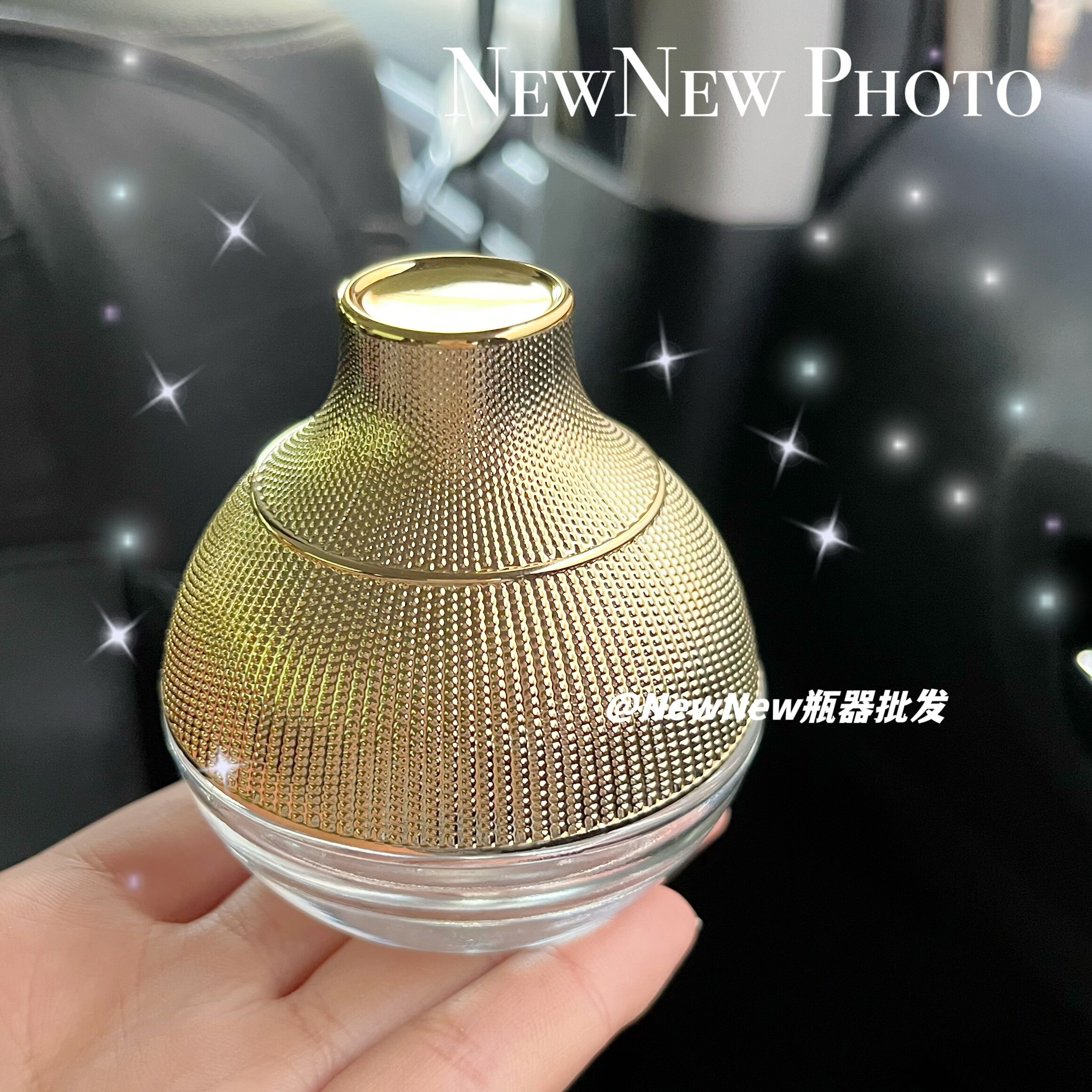 面霜分装瓶50g 化妆品空瓶子50ml面膜泥膜盒子小样瓶金色护肤品瓶