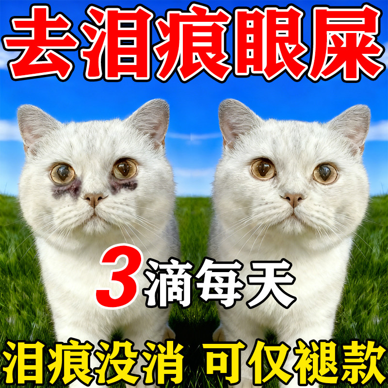 猫咪泪痕滴眼液宠物抗眼睛细菌流泪去泪痕眼药水眼屎清洁去除液