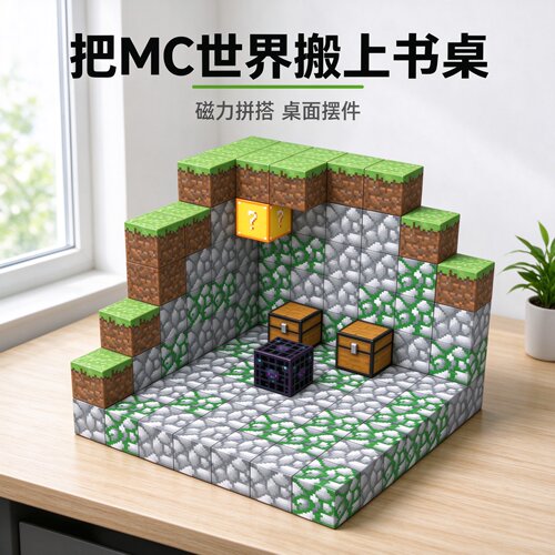宇块世界MC强磁磁力方块积木