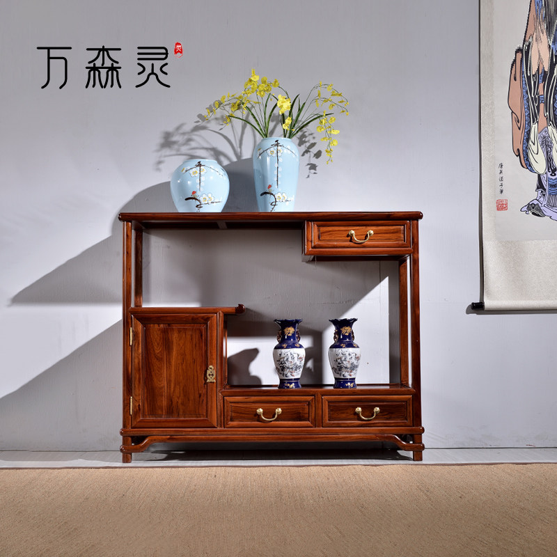 万森灵茶水柜非洲酸枝