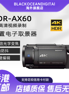 Sony/索尼FDR-AX60数码摄像机4K高清防抖旅游直播摄录一体机AX45A