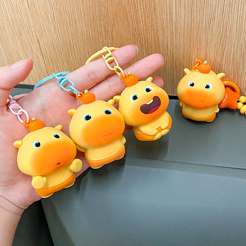 软萌水豚噜噜公仔包包挂件钥匙扣
