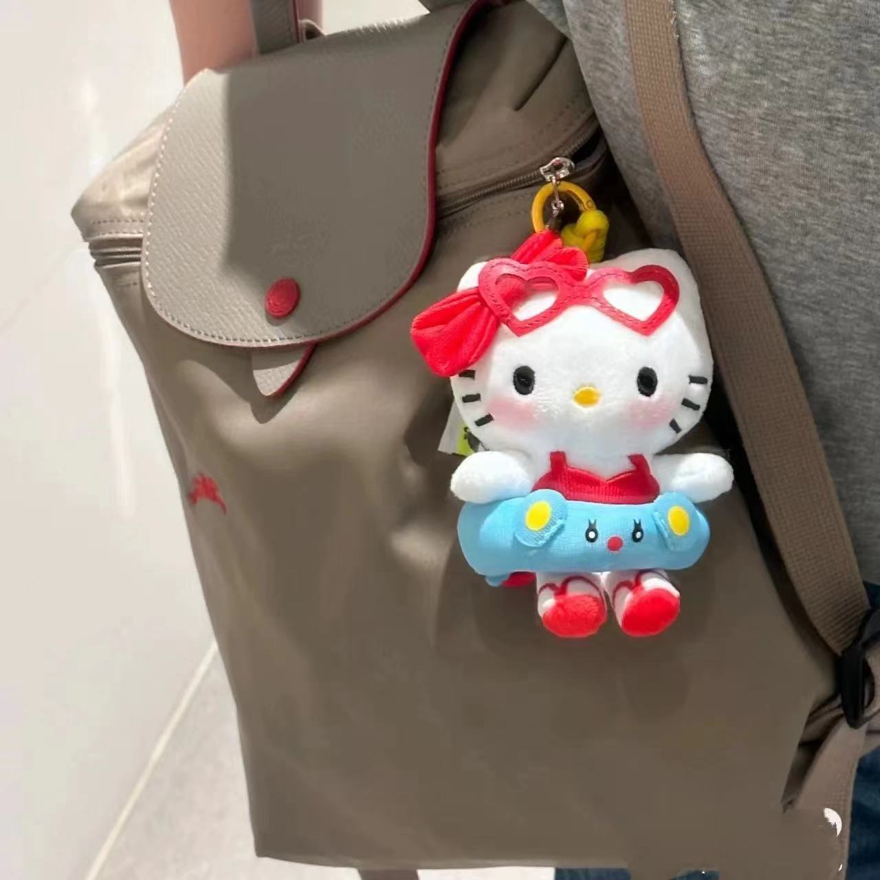 可爱泳圈猫咪挂件毛绒公仔钥匙扣