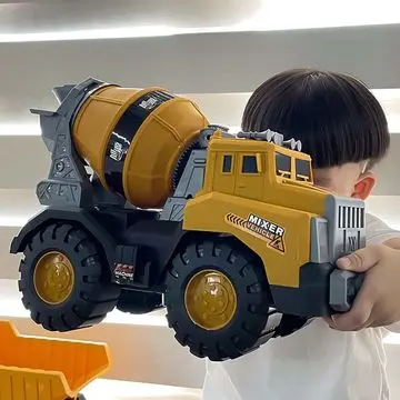 大号工程车小孩玩具套装滑行惯性玩具车搅拌翻斗吊车挖掘机推土机