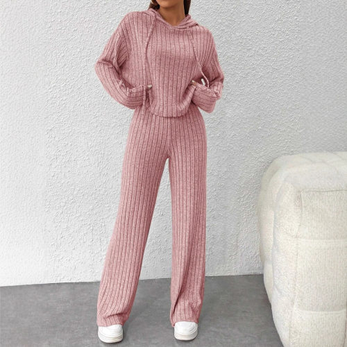 Hooded sweatshirt and pants two-piece set连帽卫衣长裤两件套