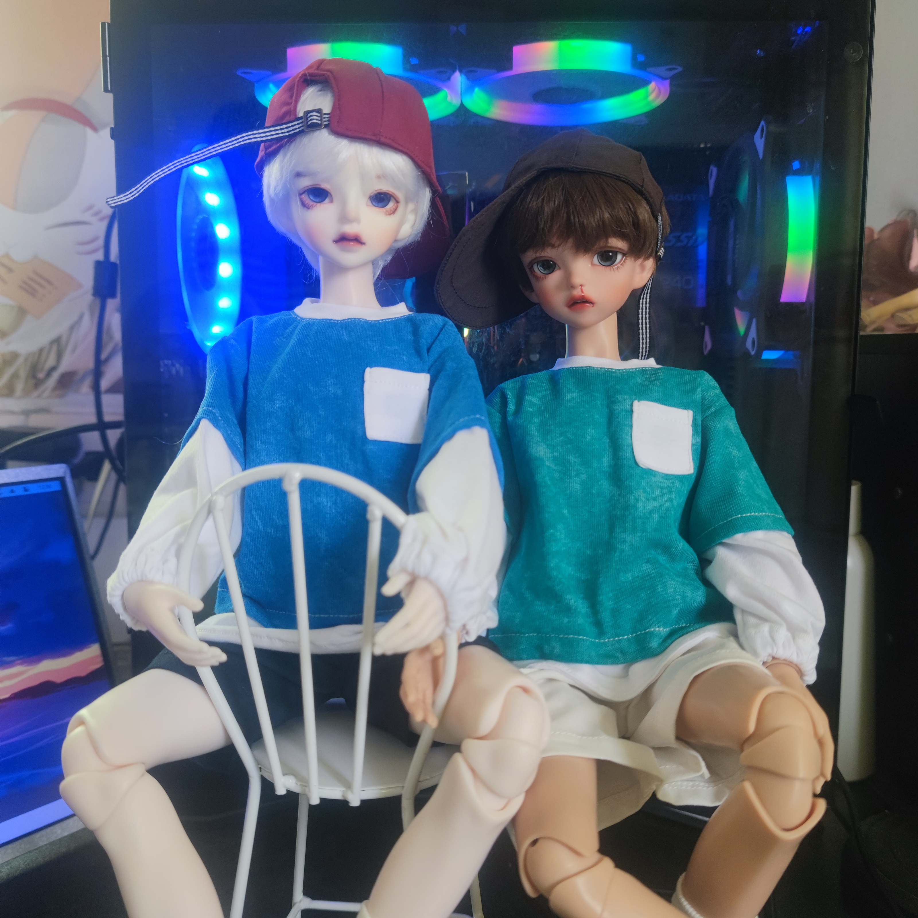 友人娃衣BJDOB22扎染套装