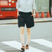 UTIMUS夏季 弹力宽松透气尼龙格立体剪裁男女休闲户外 运动速干短裤