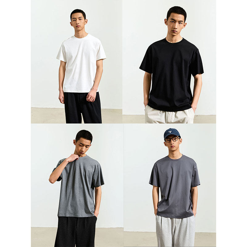 UTIMUS/宗师tee01 液氨纯棉正肩短袖t恤男士2026春季新款打底上衣