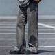 水洗做旧微阔2021M版 UTIMUS 黑灰色牛仔裤 型宽松百搭Vintage