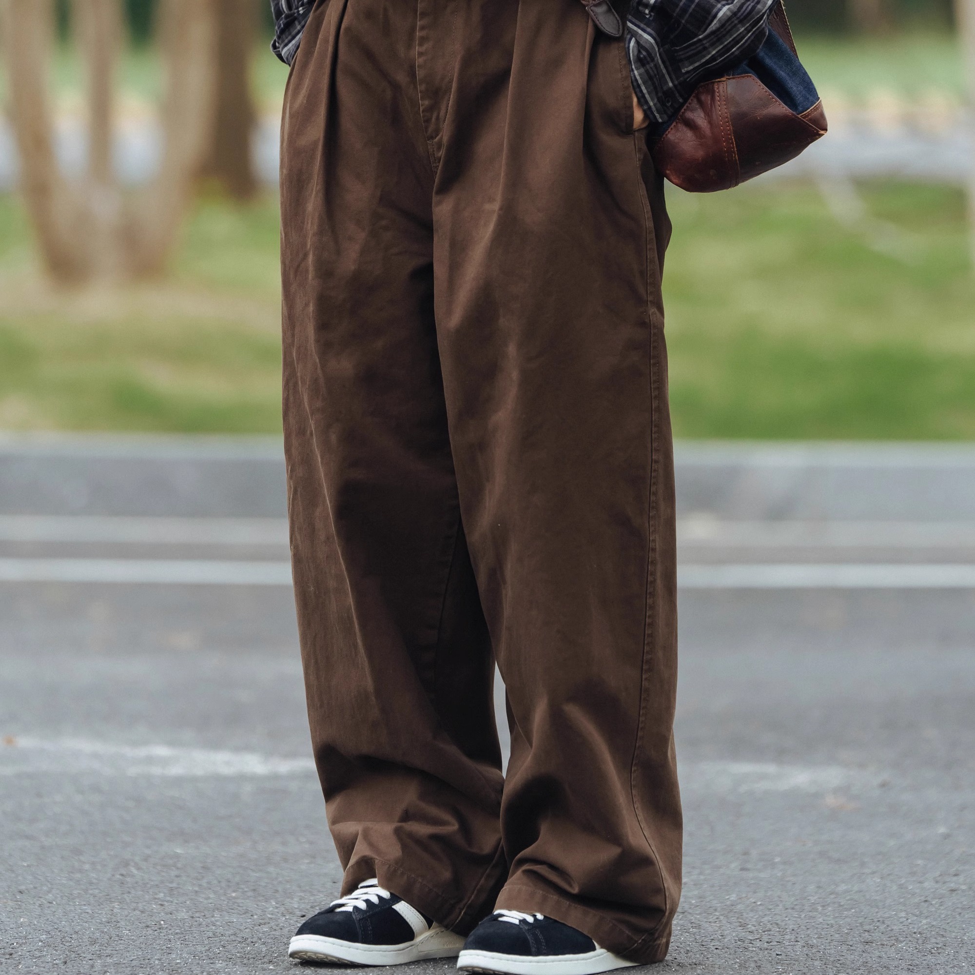 GMKD日系宽松简约休闲裤