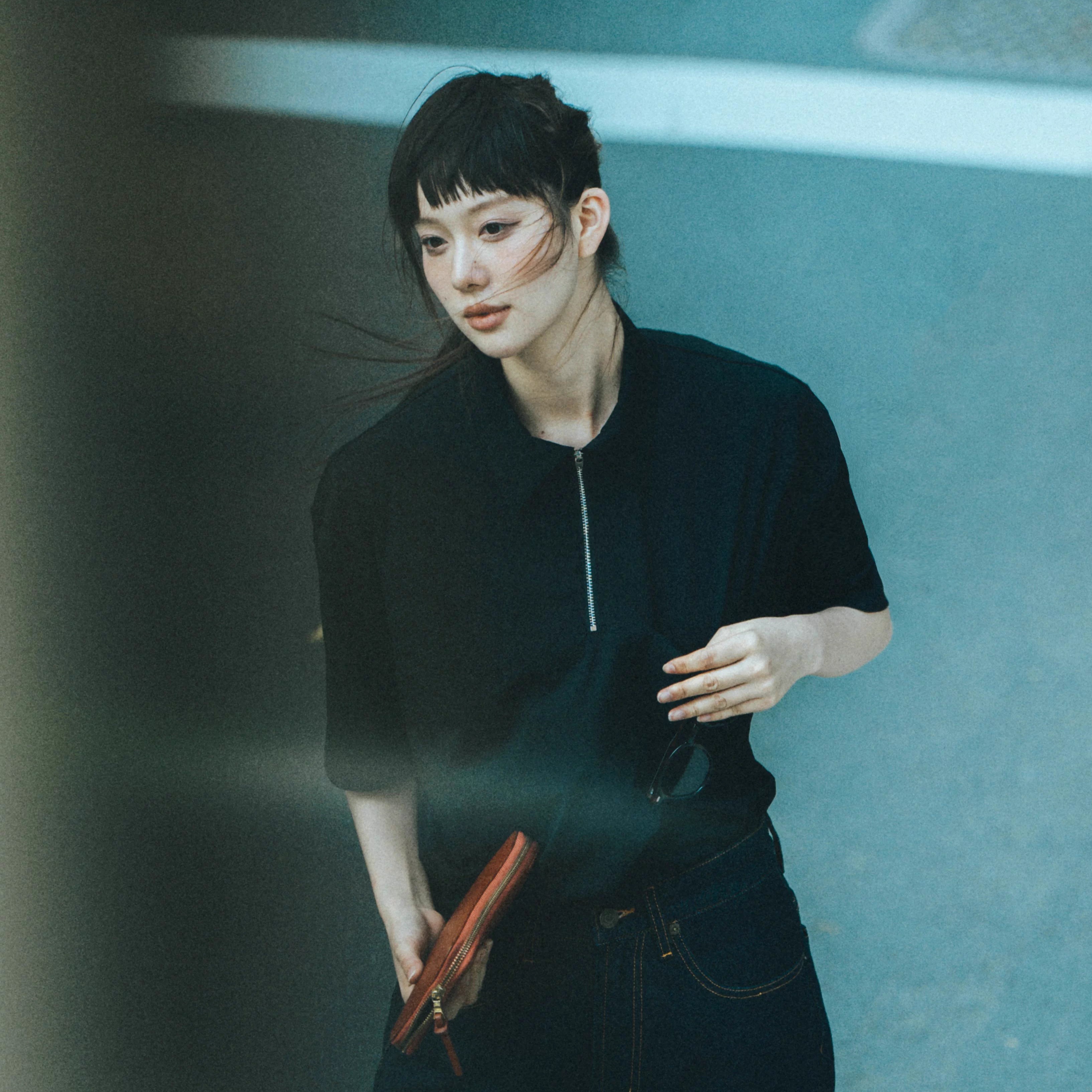 UTIMUS半拉连polo衫短袖尼龙弹力宽松夏季男士翻领休闲半袖上衣