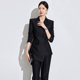 优雅时尚 西服外套黑色系高级感成熟气场强大女神范职场通勤工作装