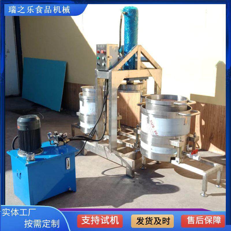 供应面膜液压榨机树莓杨梅压榨设备双桶双桶压榨机连续工作