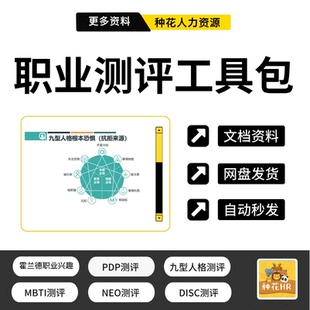 职业兴趣测评性格大五人格九型人格霍兰德卡特尔埃克森情绪测试题