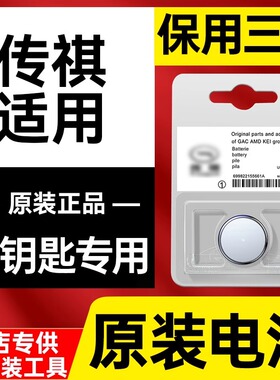 适用广汽传祺gs4 gs5速博ga6 ga3遥控器gs8汽车钥匙电池原装专用