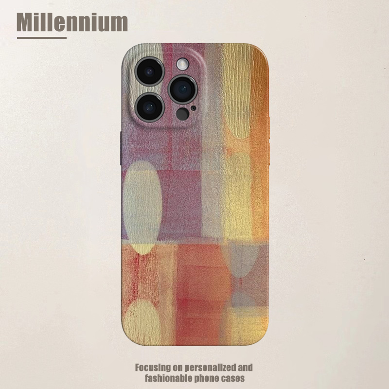 适用于iPhone17Promax棕调拼色藏旧意16pro手机壳15pro菲林iphoneair拼接12软壳11极简13pro复古苹果14plus