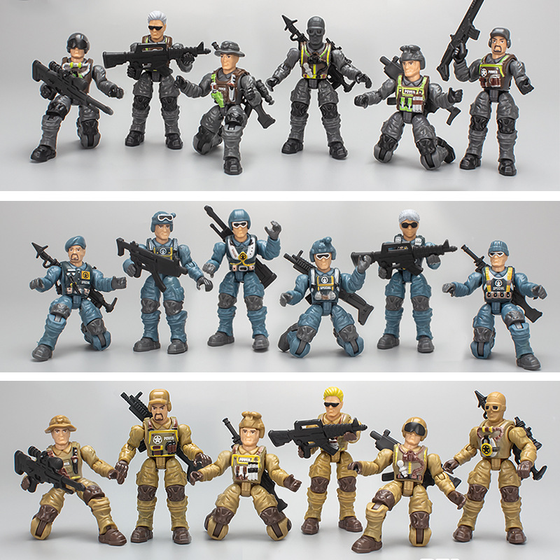 关节可动兵人模型摆件